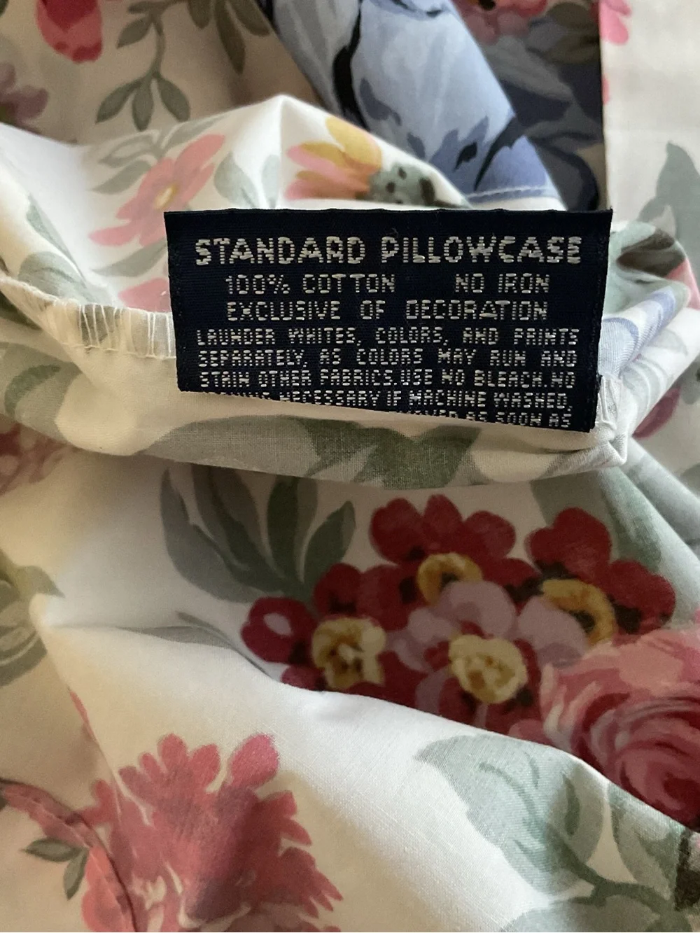 Vintage Set of 2 Ralph Lauren Allison Floral Standard Pillowcase- New